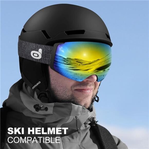 Magnetic Ski Goggles Interchangeable Lens Frameless Snow Snowboard Goggles Men W - Picture 4 of 7